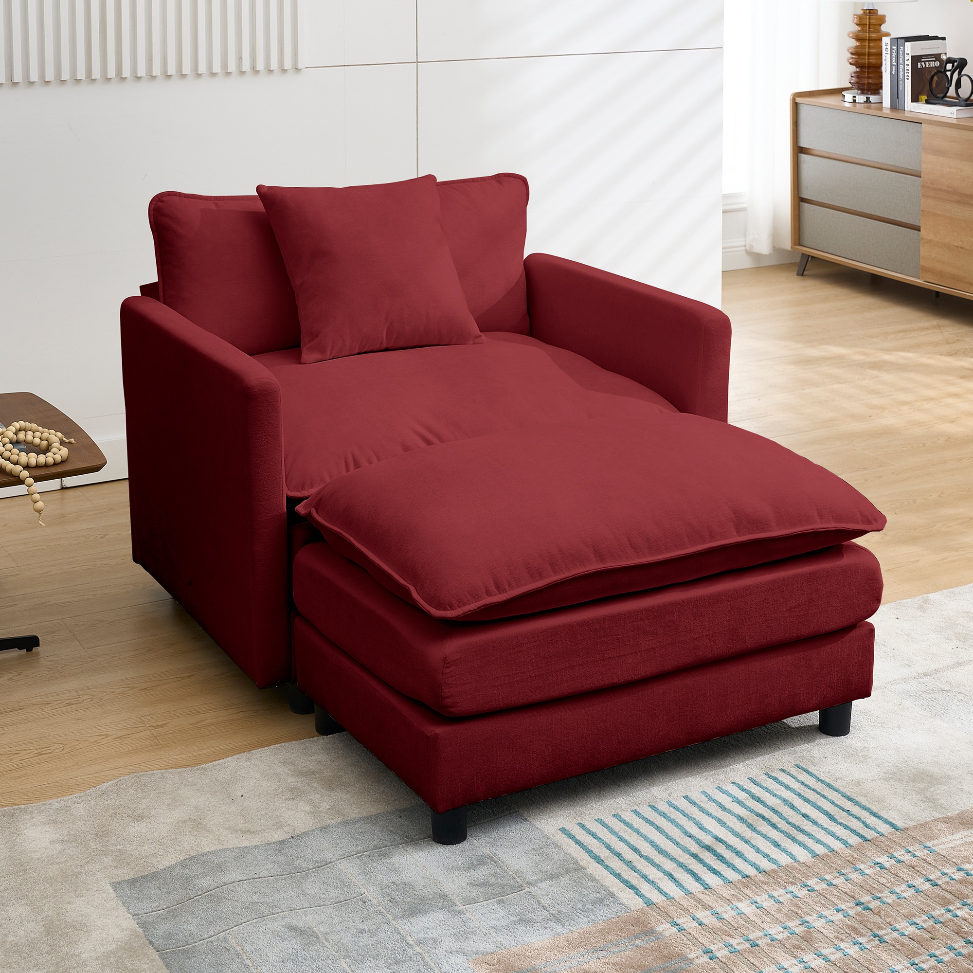 Accent Chair With Ottoman SetET_voghion.com